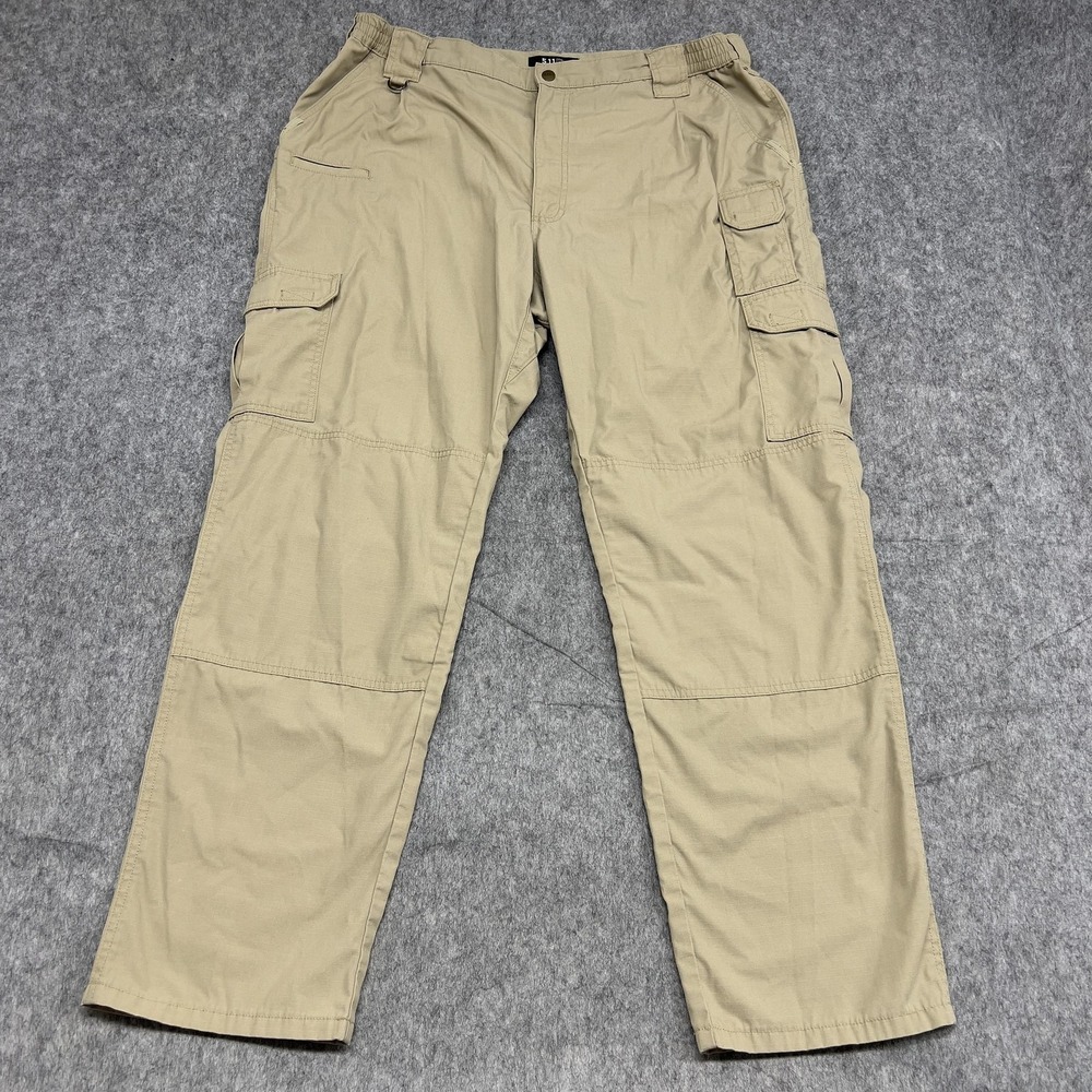 5.11 Tactical‎ Cargo Pants Mens 42x34 Khaki Ripstop Utility Outdoor Work 74273